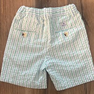 J. Bailey Mint and White Seersucker Shorts boys/4T